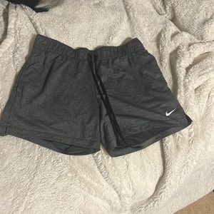 Grey Nike athletic shorts